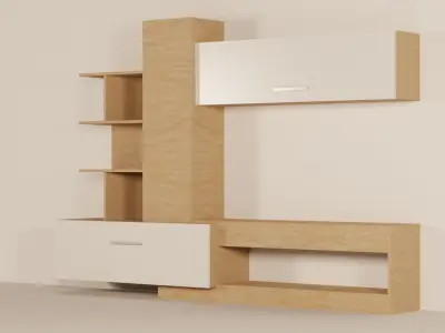 AlphaB2B OMELA Tv Unit Free low-poly 3D model