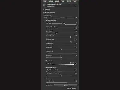 3D Printed Concrete Wall Substance PBR Material and textures Texture
