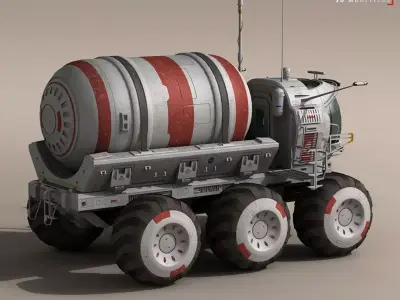 Lunar vehicle tanker 3D model