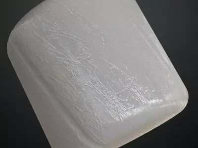 Spiro Scratch Metal Duct PBR Seamless Texture