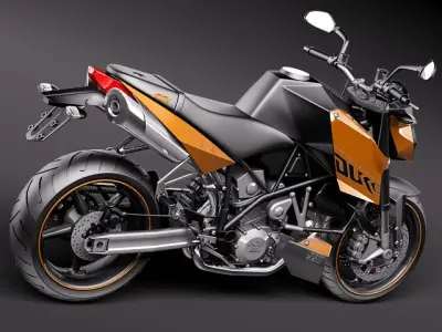 KTM Super Duke 2011 3D model