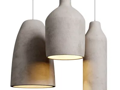 nyra wabi sabi pendant light Low-poly 3D model