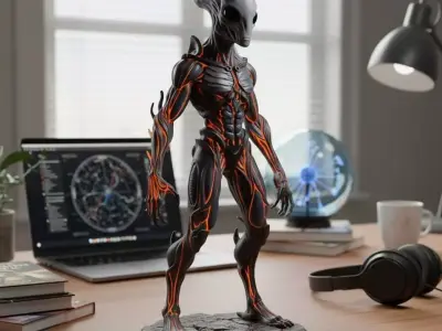 Inferno Alien Warrior 3D print model