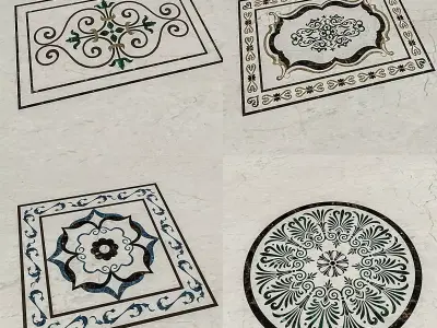 Marble Pattern Low-poly 3D model