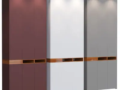 CUPBOARD 5 wardrobe with three doors 3D model