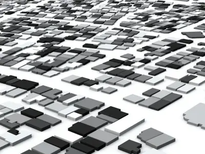 Gaza Strip Streets and Buildings 3D model