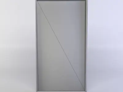 Old door Low-poly 3D model 4