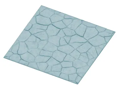 Floor Stone - PBR - 4K - PNG - Seamless 3D model
