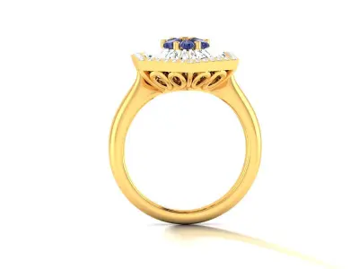 Women Ring 3D print model 58