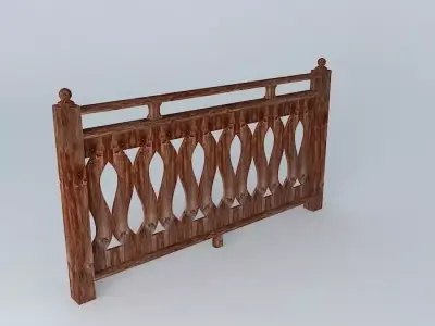 Rodhopean railing  Free 3D model
