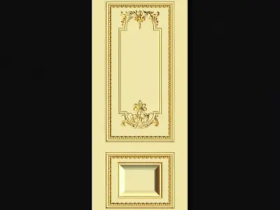 DOOR High quality 3d models for processing on a cnc machine STL  3D model