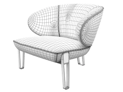 Sweet Jane Lounge Chair 3D model