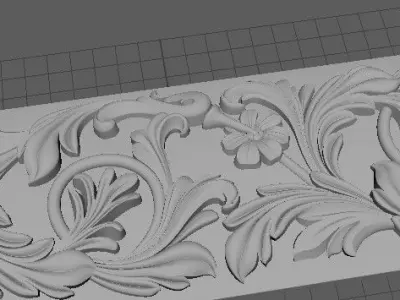 carved baguette  3D model shop