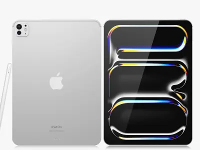 Apple iPad Pro M4 11-inch All Colors 3D model