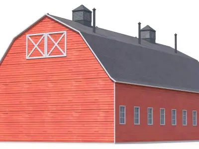 Farm Building 46 PBR Low-poly 3D model