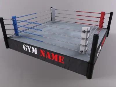 PBR Boxing Ring - Type A Low-poly 3D model