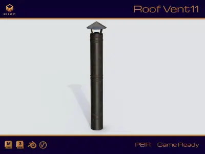 Roof Vent 11 Low-poly 3D model