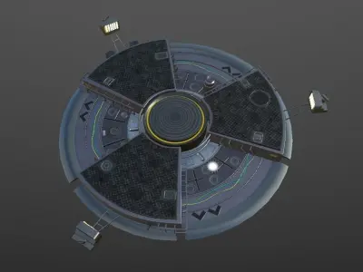 SCI FI PLATFORM 1 3D model