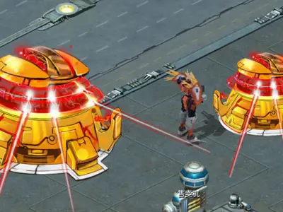 Rotating turret - flame type 02 3D model