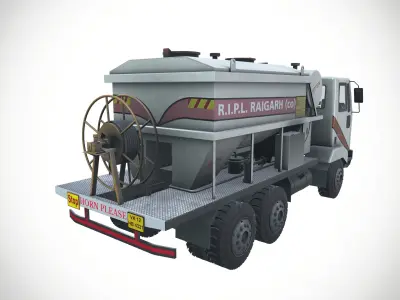 Blasting Vehicle Low-poly 3D model