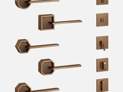 door handle 001 3D model