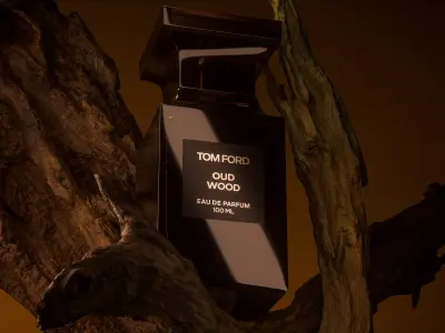 Tom Ford Perfume Product Scene Octane Render 3D model 3D model