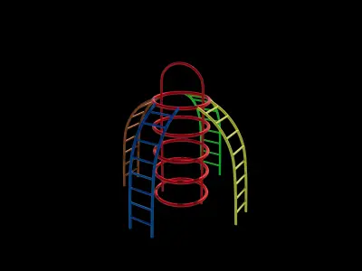 Playground Monkey Bar 3D model