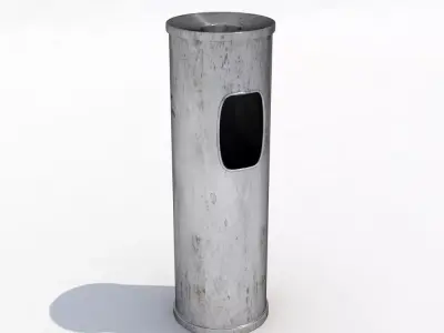 Street trash can - 3 3D model