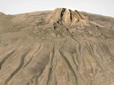 Volcano Tunupa Bolivia 3D model
