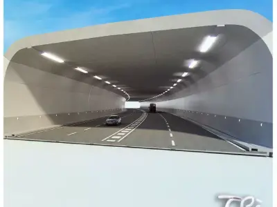 HIGHWAY TUNNEL SECTION 3D model