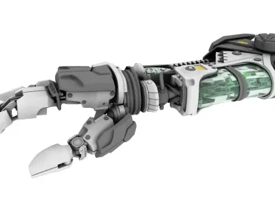 Robot Hand 3D model 2