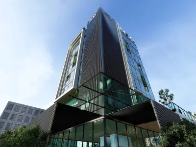 Nexus Corp Office Building Exterior Design 3D model