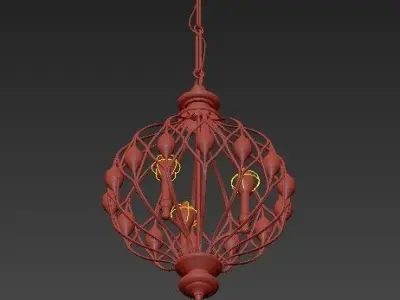 Uttermost Sabina 3 Light Pendant 3D model