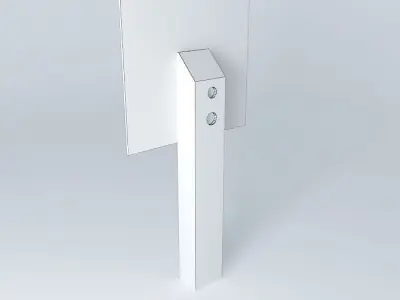 Eco Rail Track STOP Sign Dummy Old Steam Days Free 3D model