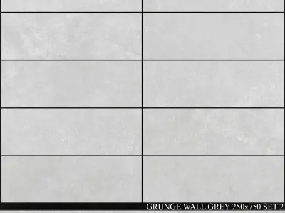 Peronda Grunge Wall Grey 250x750 Set 2 3D model