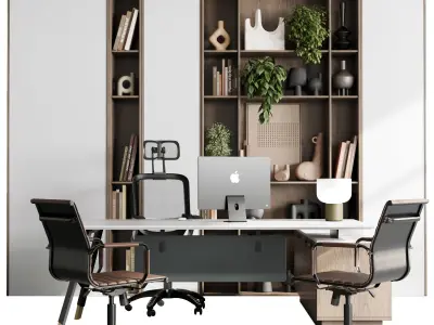 Boss Desk - Office Furniture 47 3D model