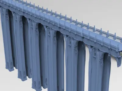 Bridges connection Tall 3D model