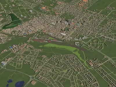 Harare Zimbabwe - city and urban 3D model