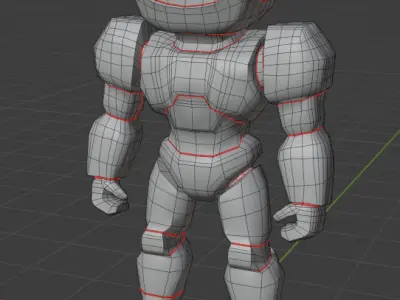 Lowpoly Robot  3D model