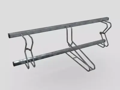 Bicycle Stand 6 Low-poly 3D model