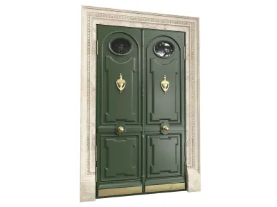 Entrance classic door 87 3D model