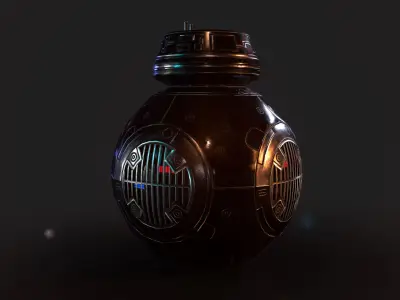 First Order BB-09 Low-poly 3D model