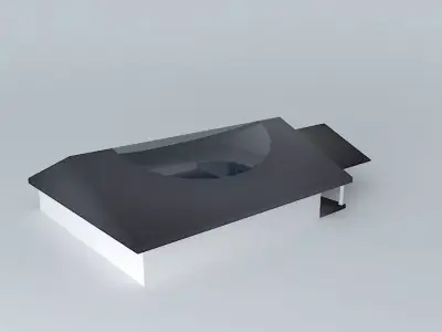 Crowne Springs Low-Poly Gone Art Museum  Free 3D model