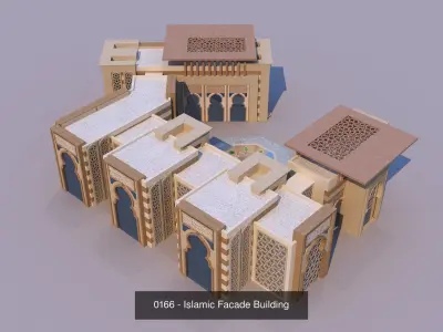 11 Modern Islamic Buildings - Bundle 3D Model Pack