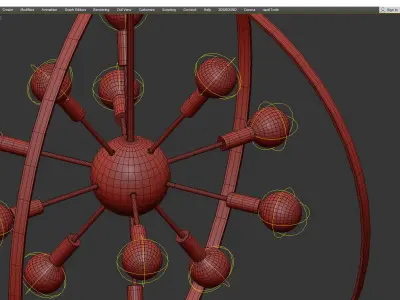  Marly 12 Light Chandelier Low-poly 3D model