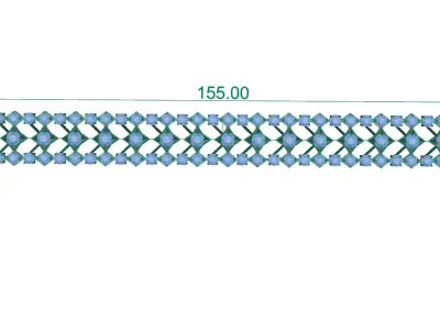 bracelet chain of light emitting diodes 3D print model