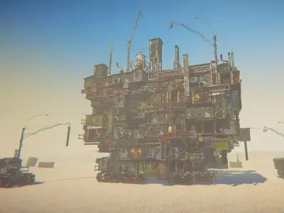 cyberpunk - Fog City BIP Low-poly 3D model