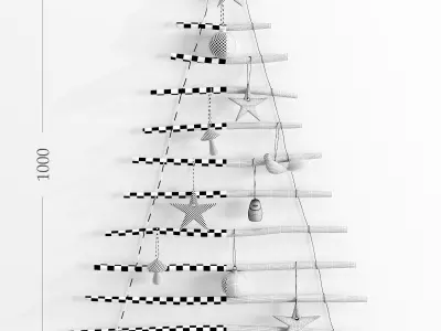 Adairs Hanging Branch Christmas Tree 3D model