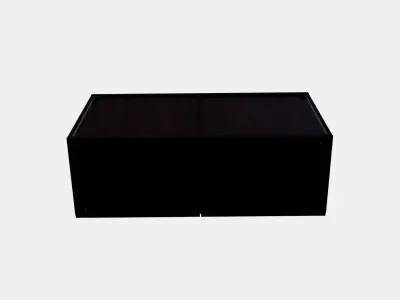 BESTA Shelf unit with glass doors 2 Low-poly 3D model