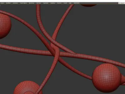 SOLAR STORM CHANDELIER Low-poly 3D model